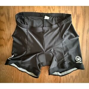 Canari Womens Bike Cycling Riding Padded Shorts Stretch Black Size Large
